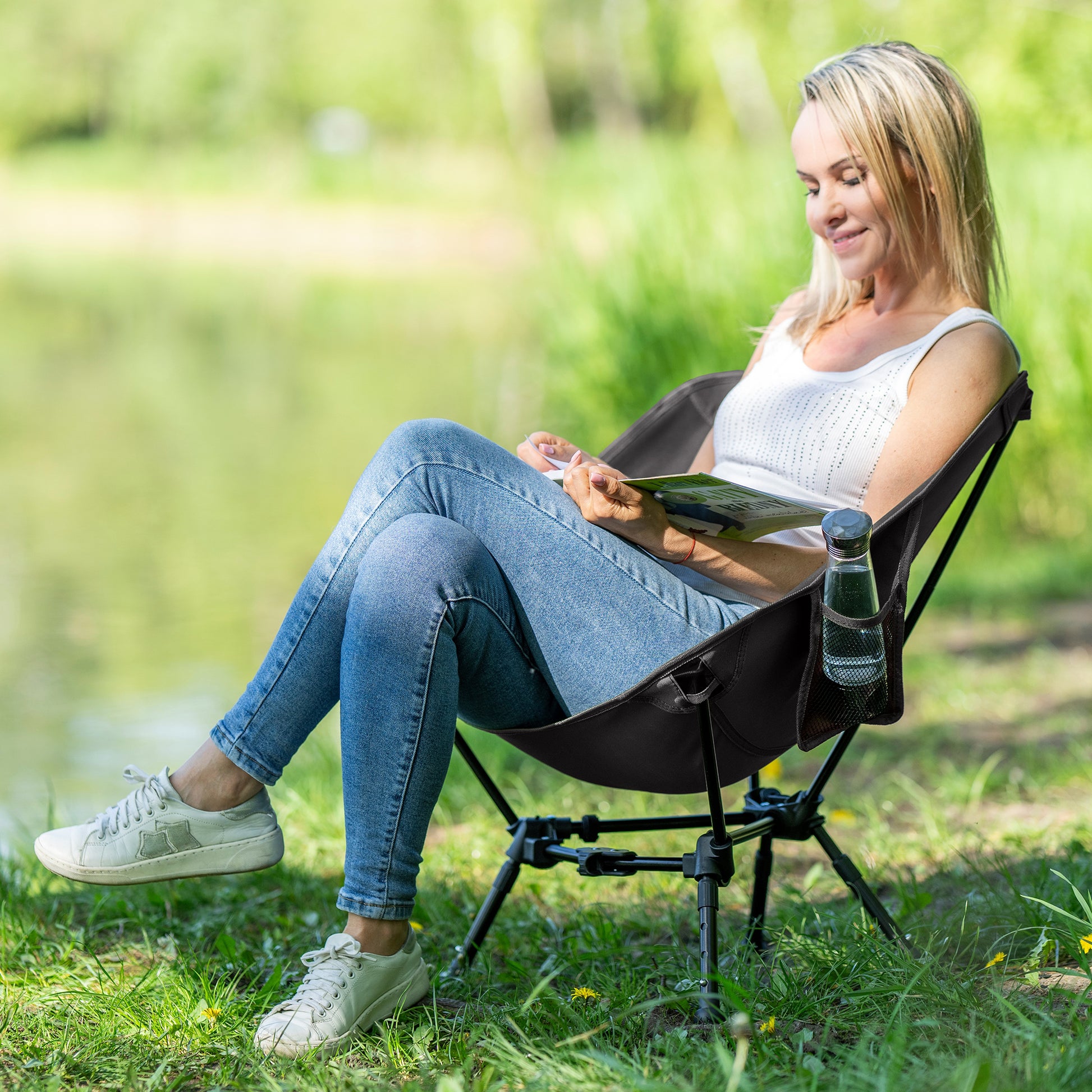 campingstuhl neu beziehen ALPINEZ Campingstuhl Faltbar & Leicht